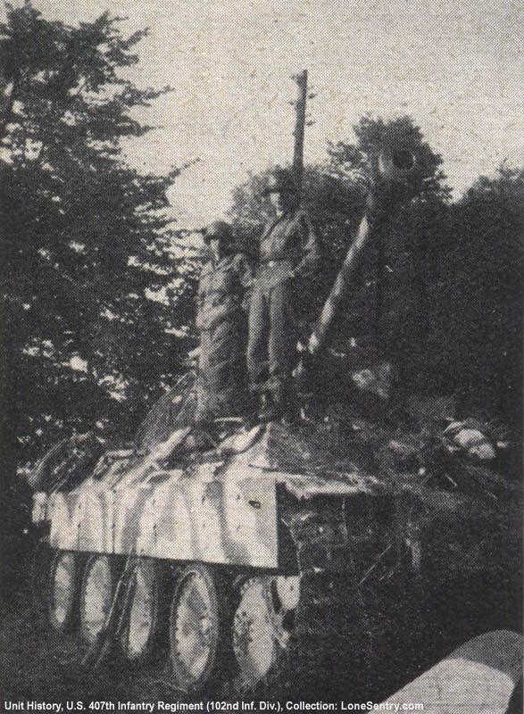 [German Panther Tank captured by U.S. Army]