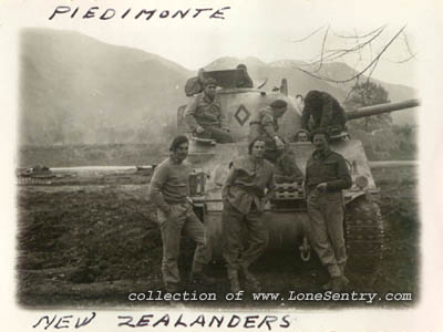 [New Zealand Sherman tank in Italy]